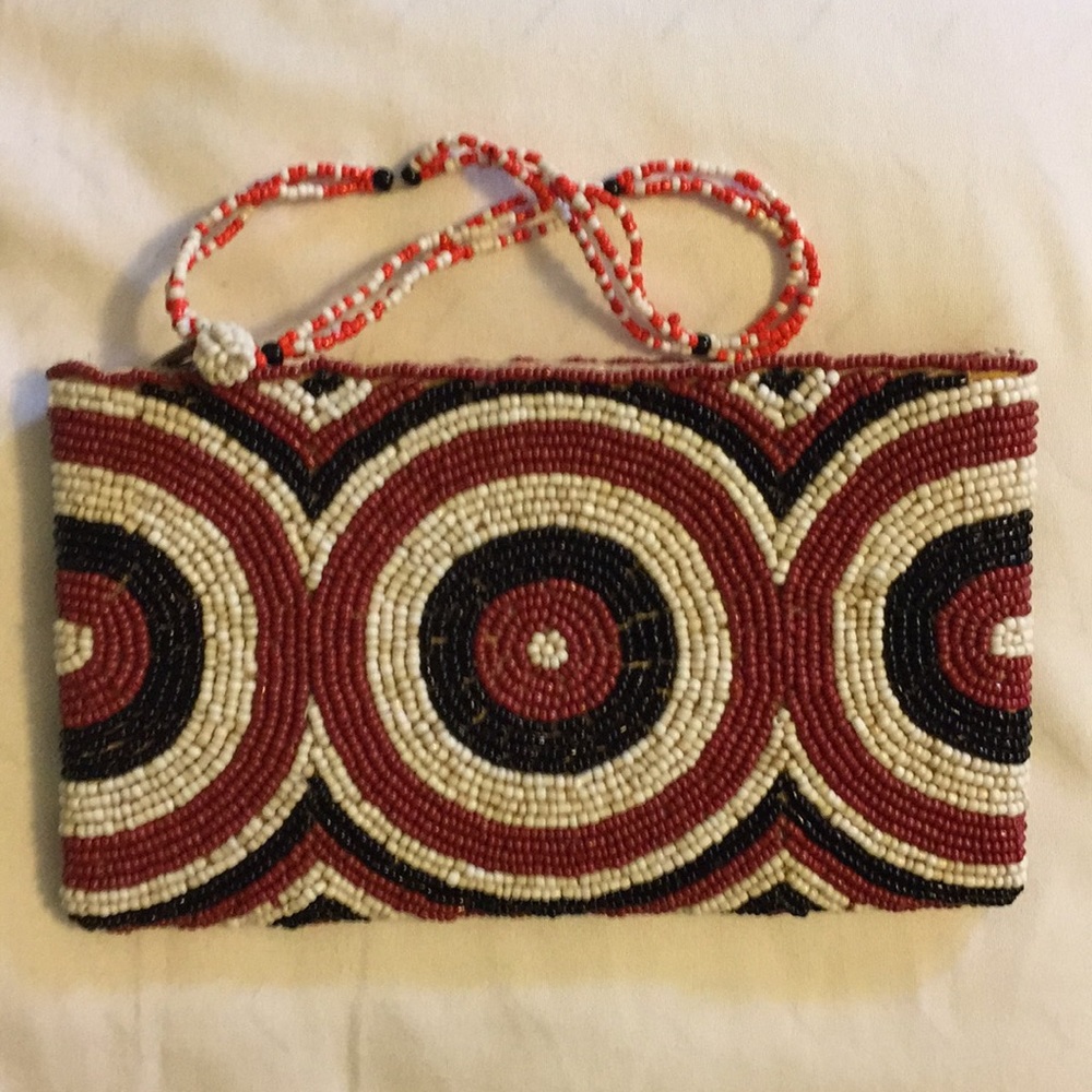 🆕 Amco* made in Spain couture beaded wristlet bag
